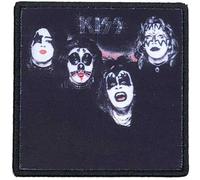Kiss Patch Blurred Kiss Album Cover Band Logo Official Black Printed Iron On Einheitsgröße