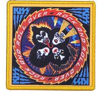 KISS Patch Rock & Roll Over Album Cover Band Logo new Official Printed Iron On in Black Kiss Black