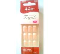 Kiss Perfect French Nails Pink Medium Length CFD04
