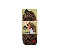 Kiss Premium Satin Lined Braid Rain Cap Leopard