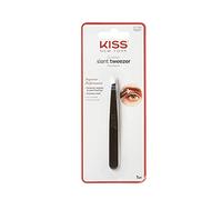Kiss Products Slant Tip Tweezer - Alloy Steel, Stainless Steel - Black