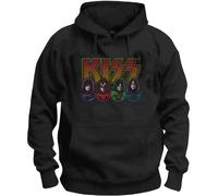 KISS Pullover Hoodie: Logo, Faces & Icons OFFICIAL NEW
