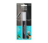 RED by KISS Quick Cover Root Touch Up Rescue (Jet Black), Mascara Natural Water-Resistant Temporary Gray Concealer Cover Up Brush for Hair Mustache & Beard, Formulated with Jojoba Oil