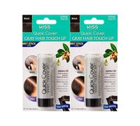 Kiss Quick cover Gray Hair Touch Up Wet Stick Type 2 Pack Black