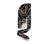 KISS RED Bow Wow Power Wave Luxe Design Durag, Black Gold, One Size, Black Gold, One size