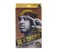 KISS RED Premium Bow Wow X Power Wave Crushed Velvet Durag, Gold, One Size