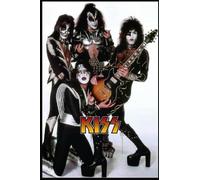 Kiss Rock Band Music Notebook Birthday Reminder. Gift for Kiss band Fan