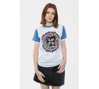 KISS Rock & Roll Over Ringer T-Shirt in White | Size: XL Kiss White XL