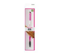 KISS Ruby Kisses Premium Brow And Spoolie Cosmetic Brush, Professional Quality Cruelty Free Make-Up Tool with Soft 100% Synthetic Bristles