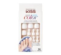KISS Salon Color Shiny White Glue -On, Pedicure Toenails - SCT01G This is Classic