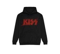 Kiss - Slashed Logo - Hoodie - black - M - 80% Cotton, 20% Polyester M
