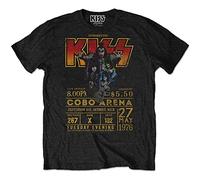 Kiss T Shirt Cobra Arena 1976 Poster Official Eco Mens Black M
