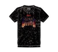 Kiss T Shirt Destroyer Band Logo new Official Mens Black Snow Wash