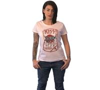 KISS T Shirt Destroyer Tour 78 Band Logo new Official Womens Skinny Fit White