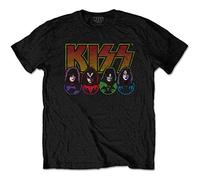 Kiss - T-Shirt # S Unisex Black # Logo, Faces & Icons