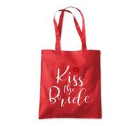 Kiss The Bride Wedding Tote Shopping Bag 10 Litres Capacity 42 x 38cm