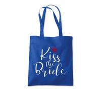 Kiss The Bride Wedding Tote Shopping Bag 10 Litres Capacity 42 x 38cm