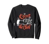 Kiss The Chef Culinary Enthusiast Cook Lover Funny Kitchen Sweatshirt