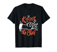 Kiss The Chef Culinary Enthusiast Cook Lover Funny Kitchen T-Shirt