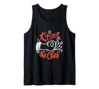 Kiss The Chef Culinary Enthusiast Cook Lover Funny Kitchen Tank Top