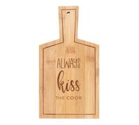 Kiss The Cook Bamboo Serving Board - Eco-Friendly, Food Safe, 26.5Cm