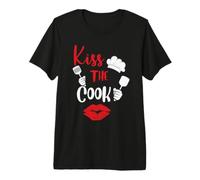 Kiss The Cook Culinary Chef Funny for Men Women Premium T-Shirt