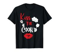 Kiss The Cook Culinary Chef Funny for Men Women Value Graphic T-Shirt
