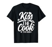 Kiss The Cook If You Dare Funny Chef Kitchen T-Shirt