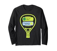 Kiss The Glass Court is My Cage Padel Paddle Tennis Player Long Sleeve T-Shirt