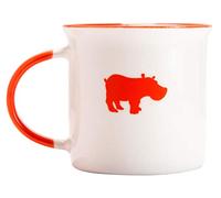 Kiss The Hippo - Everyday Ceramic Mug | Hand Decal | Suitable for Coffee | Tea | 210 ml