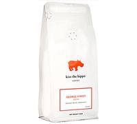Kiss the Hippo - George Street Blend Coffee| Organic Whole Beans | Carbon-Negative | Cafetiere, Filter | Suitable For Milk Coffee | Notes of Caramel, Red Berry, Chocolate | 250 gr