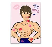 Kiss the Hunk | Hen Night Party Game | 2 Lipsticks Included! | 20+ Players