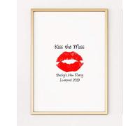 Kiss The Miss Goodbye Hen Party A4 Poster Print PO379