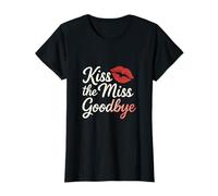 Kiss The Miss Goodbye Wedding Party Graphic T-Shirt