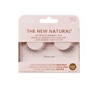 KISS The New Natural False Eyelashes Half Strip Lash Single Pack 01, 1 Pair