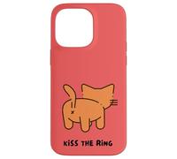 Kiss The Ring Cat X Bottom Butt Back Side Cat Lovers Funny Case for iPhone 14 Pro Max