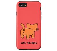 Kiss The Ring Cat X Bottom Butt Back Side Cat Lovers Funny Case for iPhone SE (2020) / 7/8