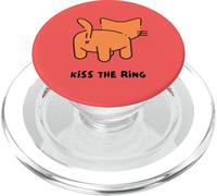 Kiss The Ring Cat X Bottom Butt Back Side Cat Lovers Funny PopSockets PopGrip for MagSafe