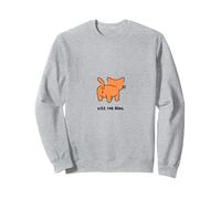 Kiss The Ring Cat X Bottom Butt Back Side Cat Lovers Funny Sweatshirt