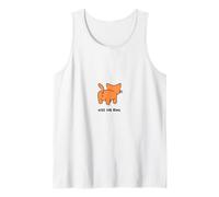 Kiss The Ring Cat X Bottom Butt Back Side Cat Lovers Funny Tank Top