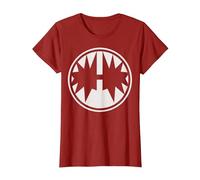 KISS - The Spaceman Logo T-Shirt, Women, Cranberry Red, X-Small