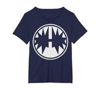 KISS - The Spaceman Logo T-Shirt, Women's Plus, Navy Blue, 3X