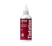 Kiss Tintation Semi Permanent Hair Colour With Argan Oil, Aloe Vera - Red Storm T542
