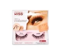 KISS True Volume Collection 1 Pair of False Lashes, Ritzy, 100% Natural Hair ...