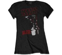 Do You Love Me Skinny Fit T Shirt Kiss Black L
