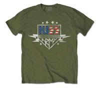 KISS Unisex T-Shirt: Army Lightning (X-Large)
