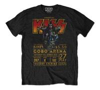Kiss T Shirt Cobra Arena 1976 Poster new Official Eco Mens Black