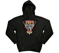 KISS Unisex Pullover Hoodie Triangle Black (M)