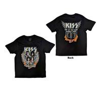 KISS T-Shirt End Of The Road Wings – Official Back Print – Unisex Black Medium