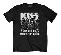 KISS Unisex T-Shirt Let Me Go Black (S)